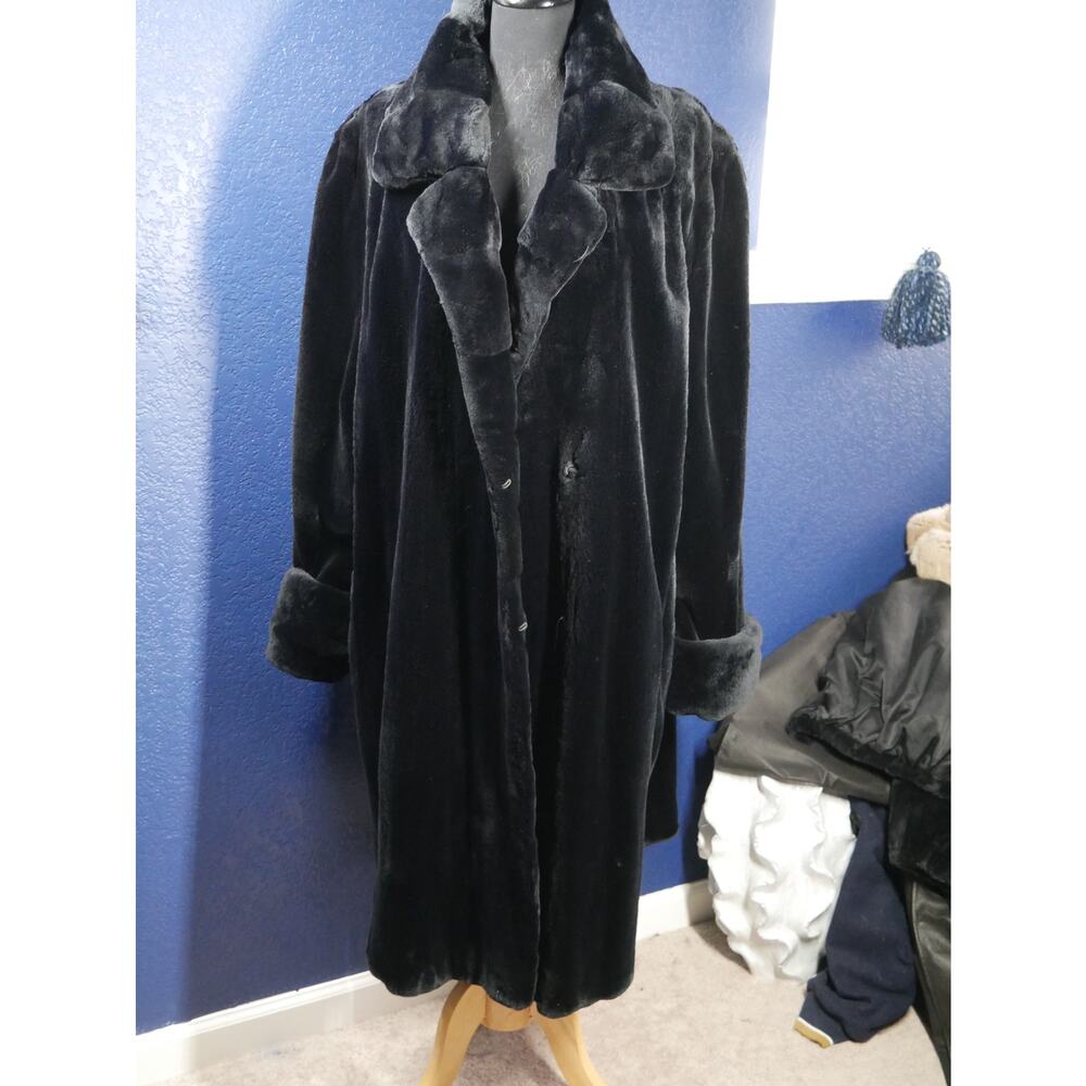 Gorgeous Unisex Dark Navy Sheared Mink Reversible Fur Coat Jacket